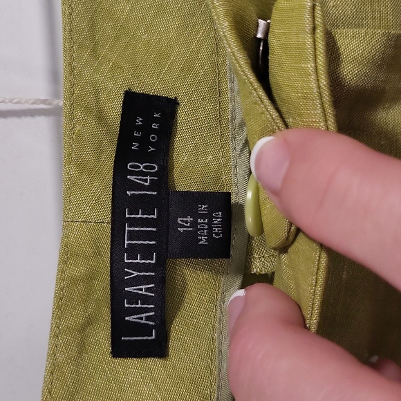 Lafayette 148 Linen and Wool Pants - Picture 4 of 8